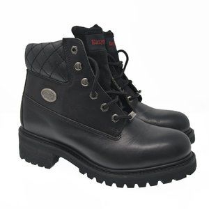 *Easy Rider Sz 10M Black Leather Heavy Duty Boots